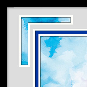 CustomPictureFrames.com 30x30 Frame Natural with White Picture Mat for 30x30 Print - or 34x34 Art Without The Photo Mat - Display Your 30x30 Photo